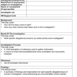 15 Images Of Hr Investigation Summary Template | Vanscapital Pertaining To Workplace Investigation Report Template