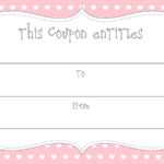 15 Sets Of Free Printable Love Coupons And Templates In Blank Coupon Template Printable