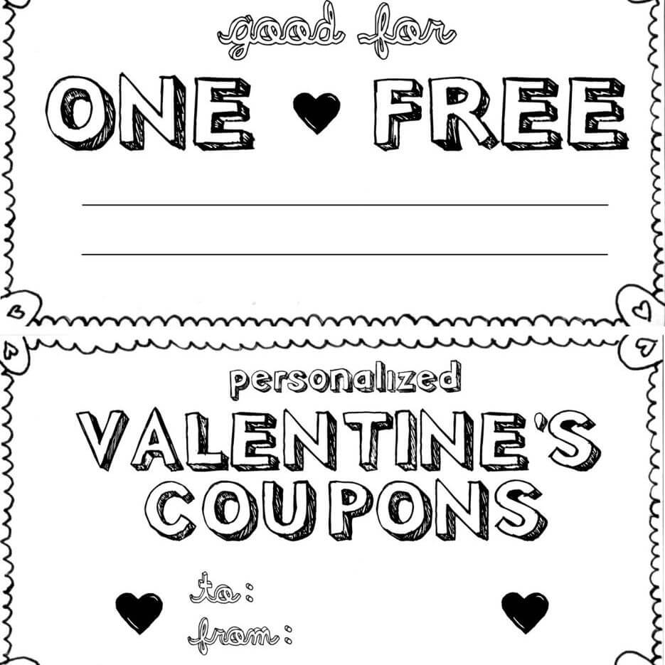 15 Sets Of Free Printable Love Coupons And Templates Inside Dinner Certificate Template Free