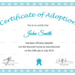 16+ Adoption Certificate Sample | Resume Pdf Inside Adoption Certificate Template