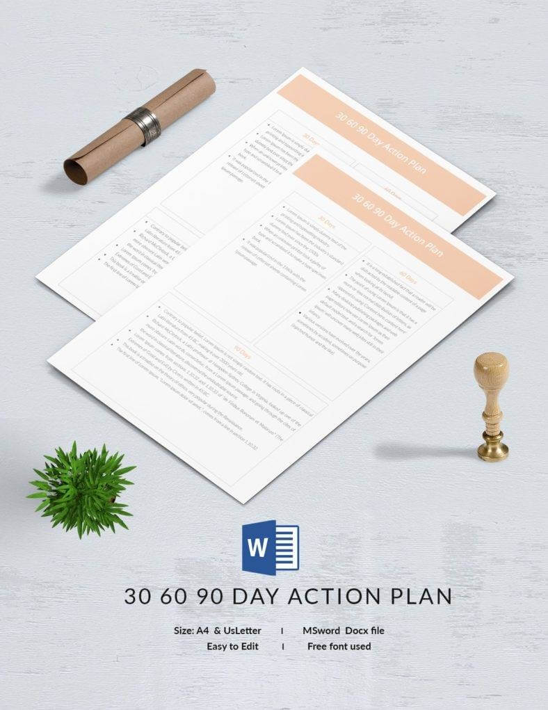 16+ Free 30 60 90 Day Plan Templates – Word, Pdf, Apple For 30 60 90 Day Plan Template Word