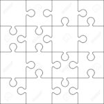 16 Jigsaw Puzzle Blank Template Or Cutting Guidelines Throughout Blank Jigsaw Piece Template