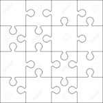 16 Jigsaw Puzzle Blank Template Or Cutting Guidelines Throughout Blank Jigsaw Piece Template