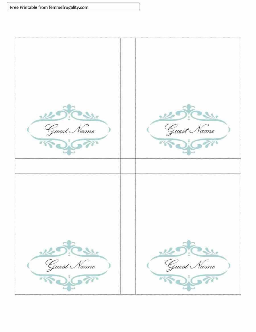 16 Printable Table Tent Templates And Cards ᐅ Template Lab In Free Tent Card Template Downloads