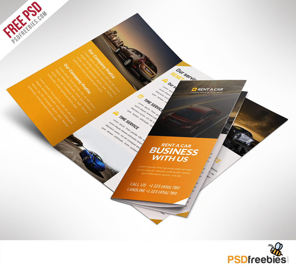 16 Tri Fold Brochure Free Psd Templates: Grab, Edit & Print Inside Brochure 3 Fold Template Psd