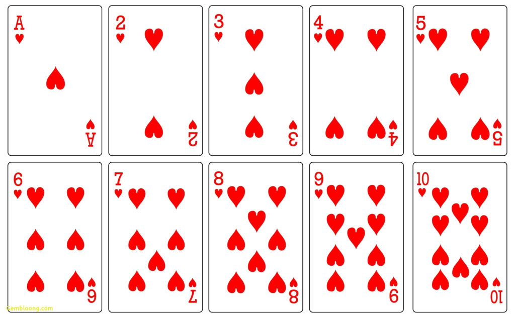 Printable Playing Cards Template Pdf