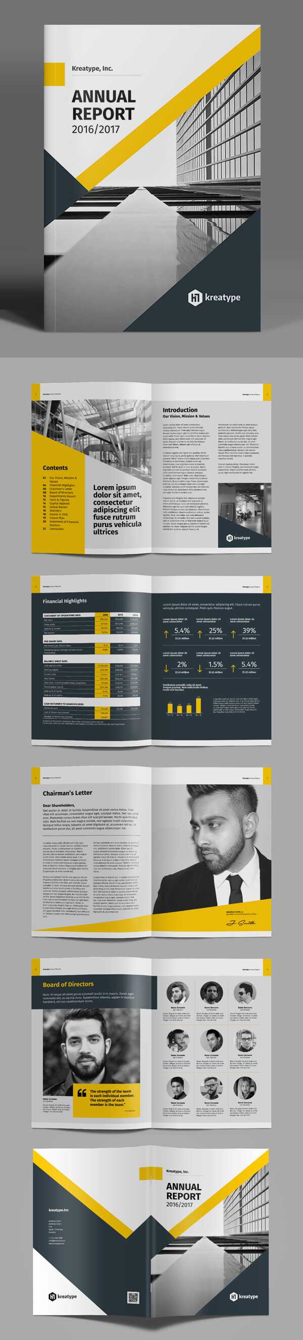 17 New Creative Brochure / Catalog Templates – Mockup Depot Pertaining To Chairman's Annual Report Template