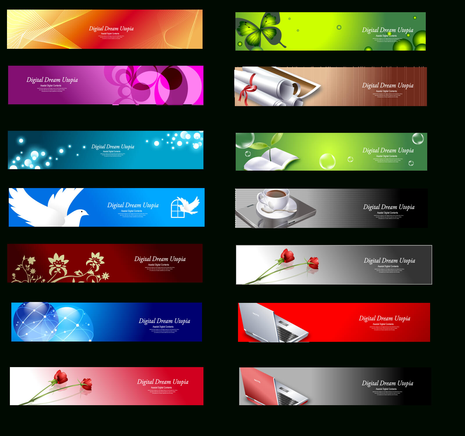 18 Banner Design Page Images – Free Web Banner Design With Website Banner Design Templates