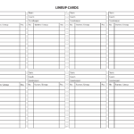 18 Useful Baseball Lineup Cards | Kittybabylove with Softball Lineup Card Template