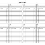 18 Useful Baseball Lineup Cards | Kittybabylove With Softball Lineup Card Template