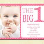 1St Birthday Invitation Cards Templates Free | Theveliger For First Birthday Invitation Card Template