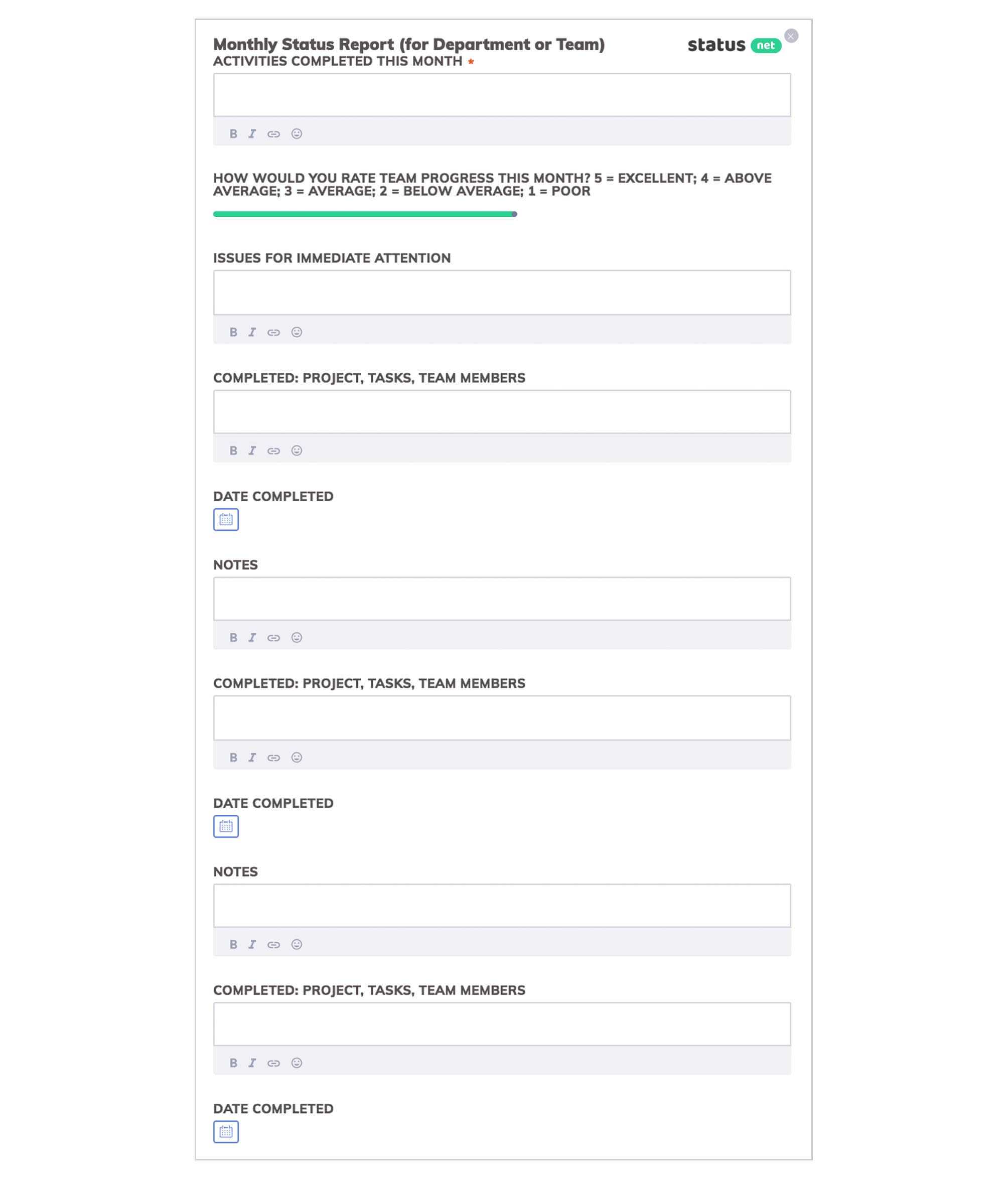 2 Easy Quarterly Progress Report Templates | Free Download Within Quarterly Status Report Template