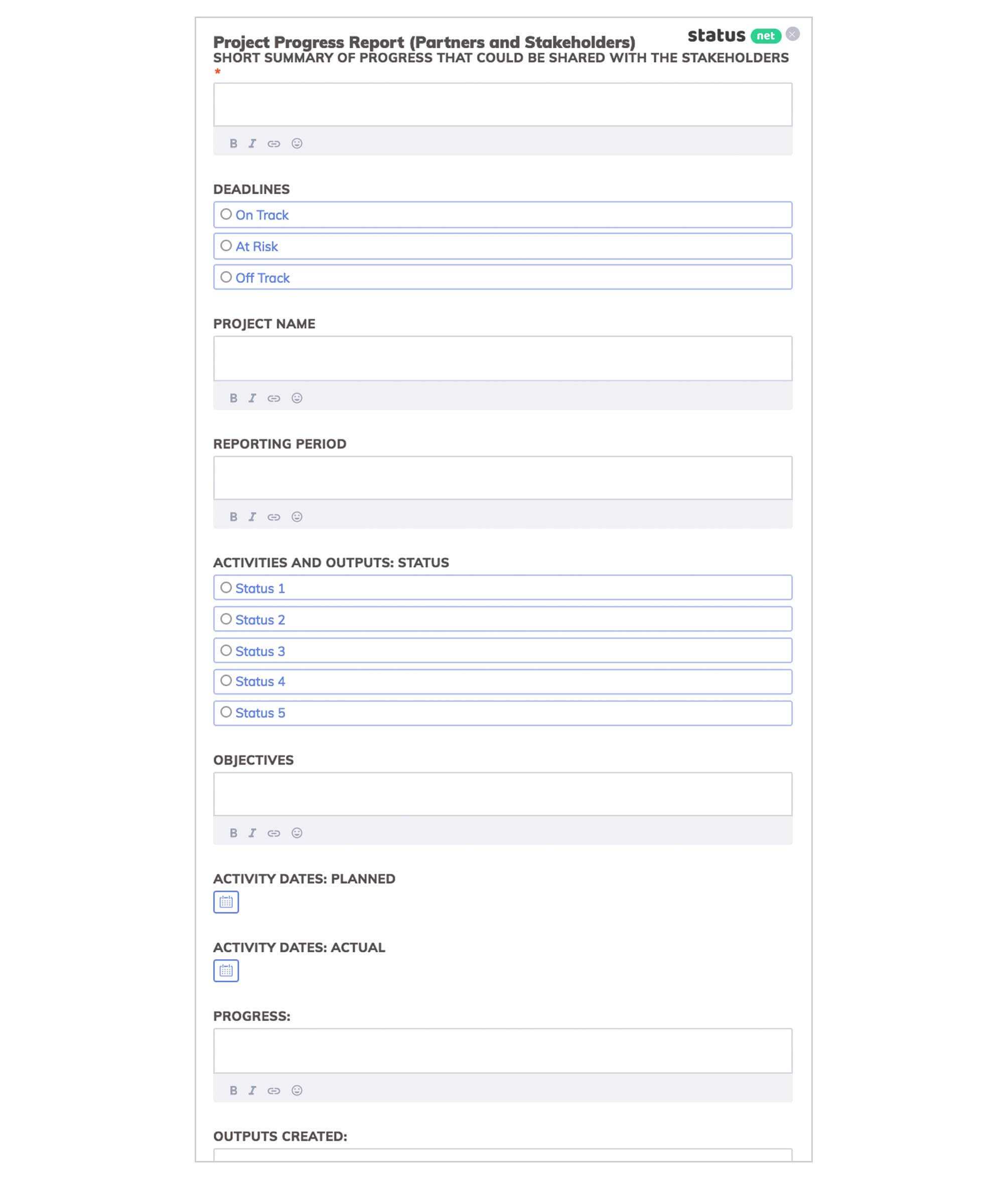 2 Incredible Project Progress Report Templates | Free Download For It Progress Report Template