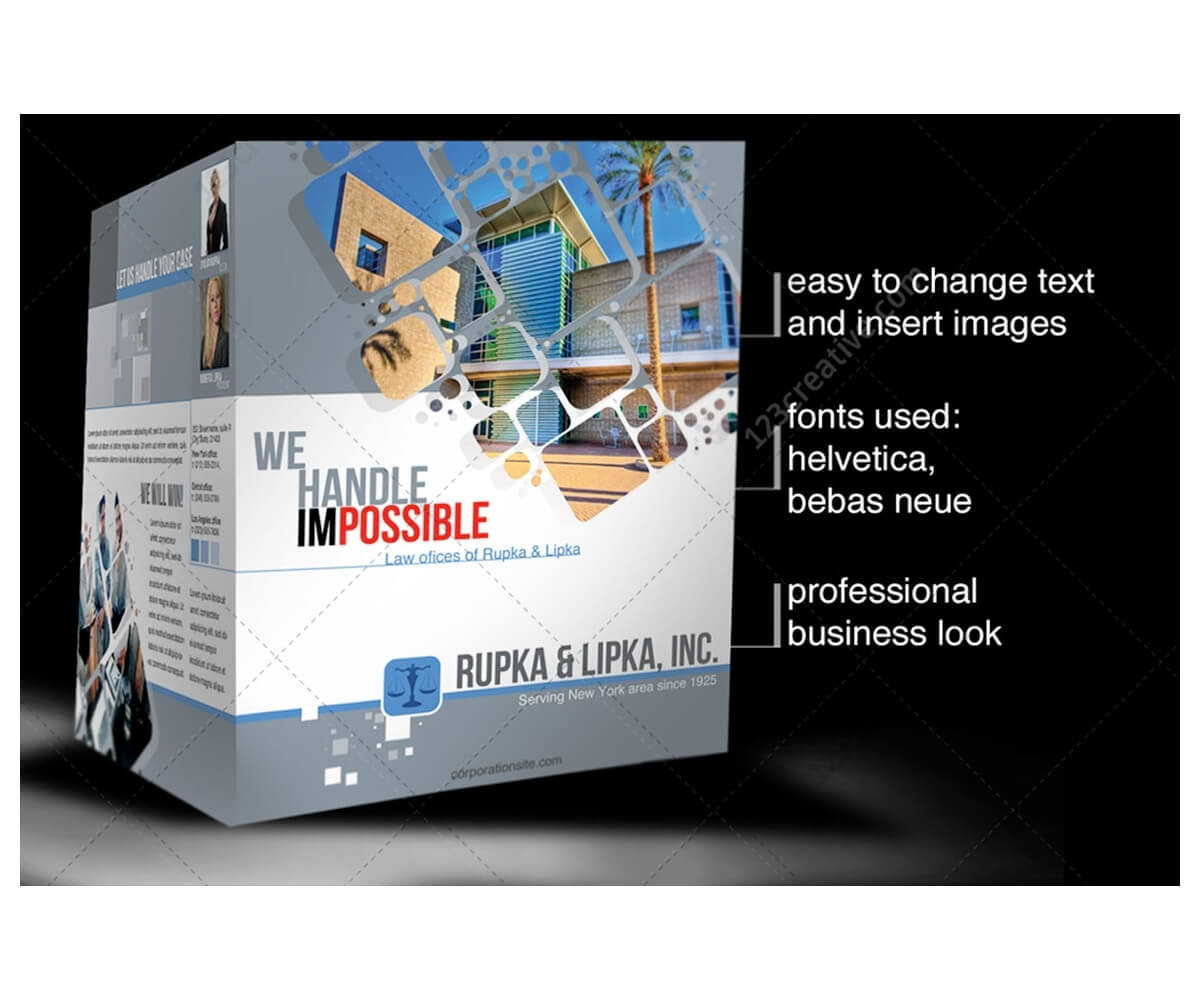 2 Pages Corporate Brochure Template For Construction With Engineering Brochure Templates