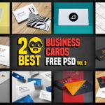 20 Best Business Cards Free Psd Vol 2 | Psddaddy Intended For Business Card Maker Template
