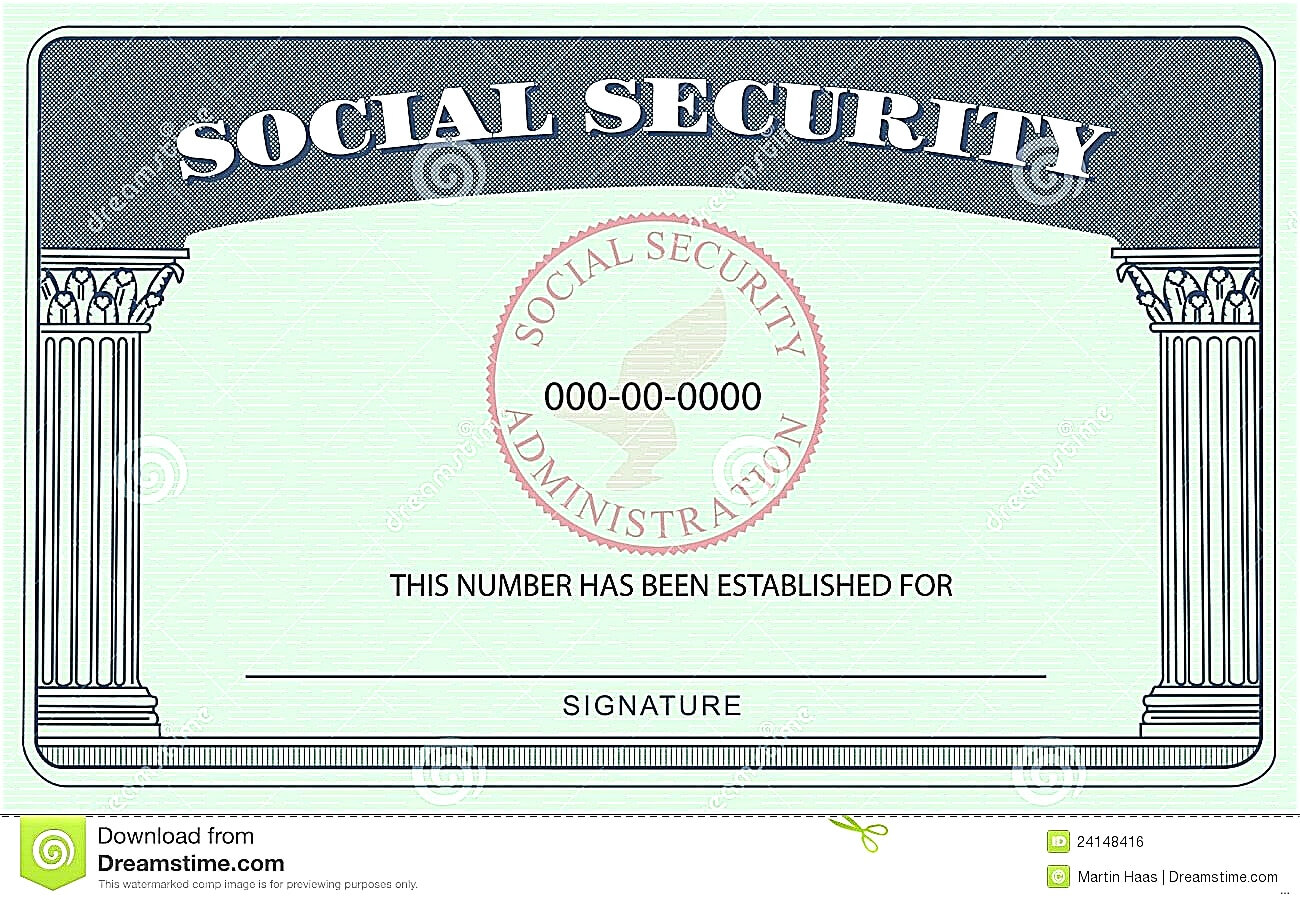 20+ Blank Social Security Card Template Inside Blank Social Security Card Template Download