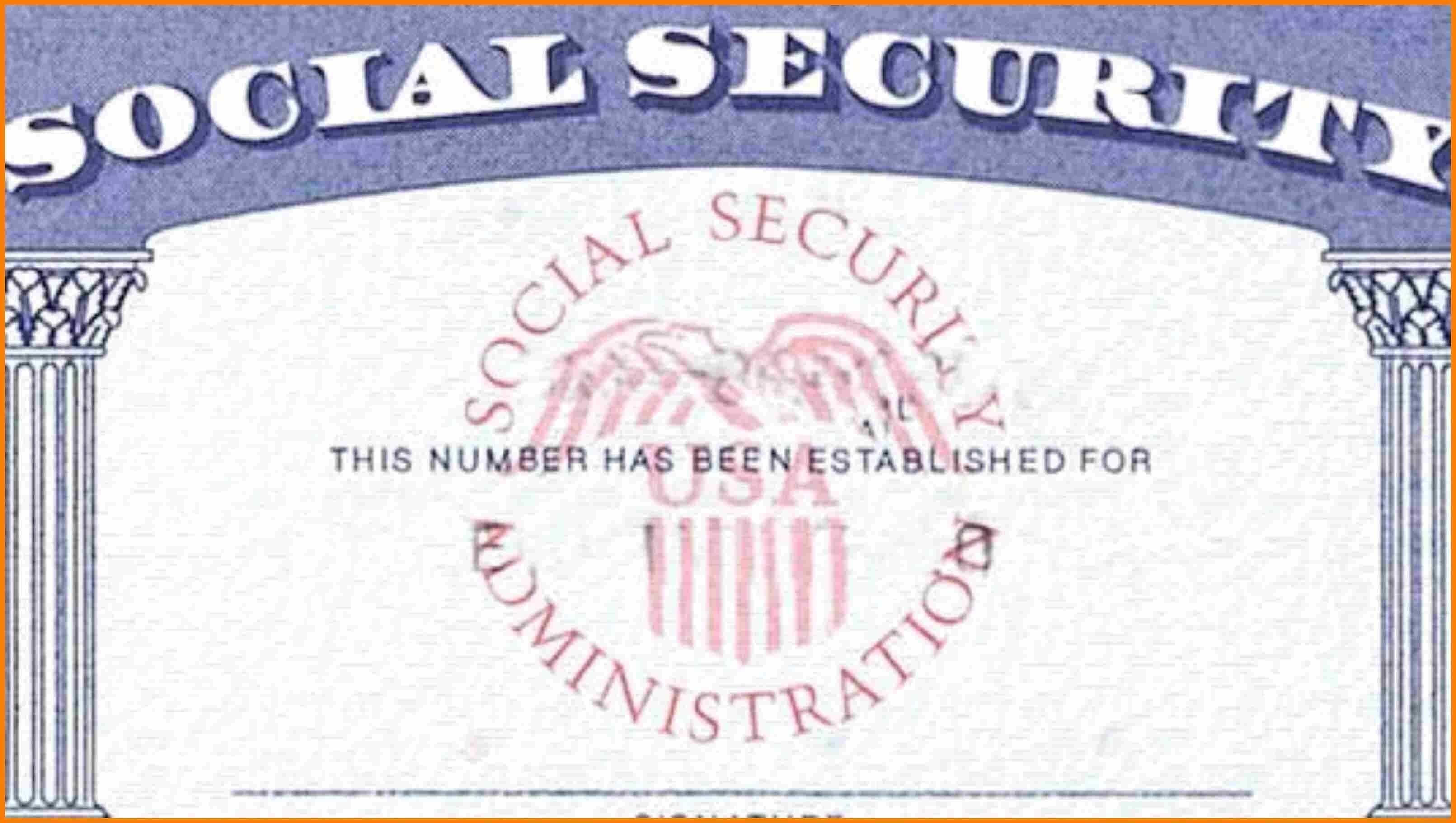 20+ Blank Social Security Card Template Inside Social Security Card Template Free