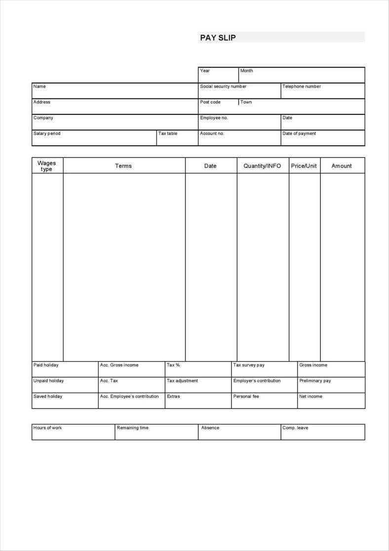 20+ Free Pay Stub Templates – Free Pdf, Doc, Xls Format Within Pay Stub Template Word Document