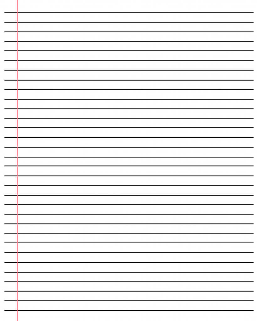 20+ Free Printable Blank Lined Paper Template In Pdf & Word Regarding Ruled Paper Template Word