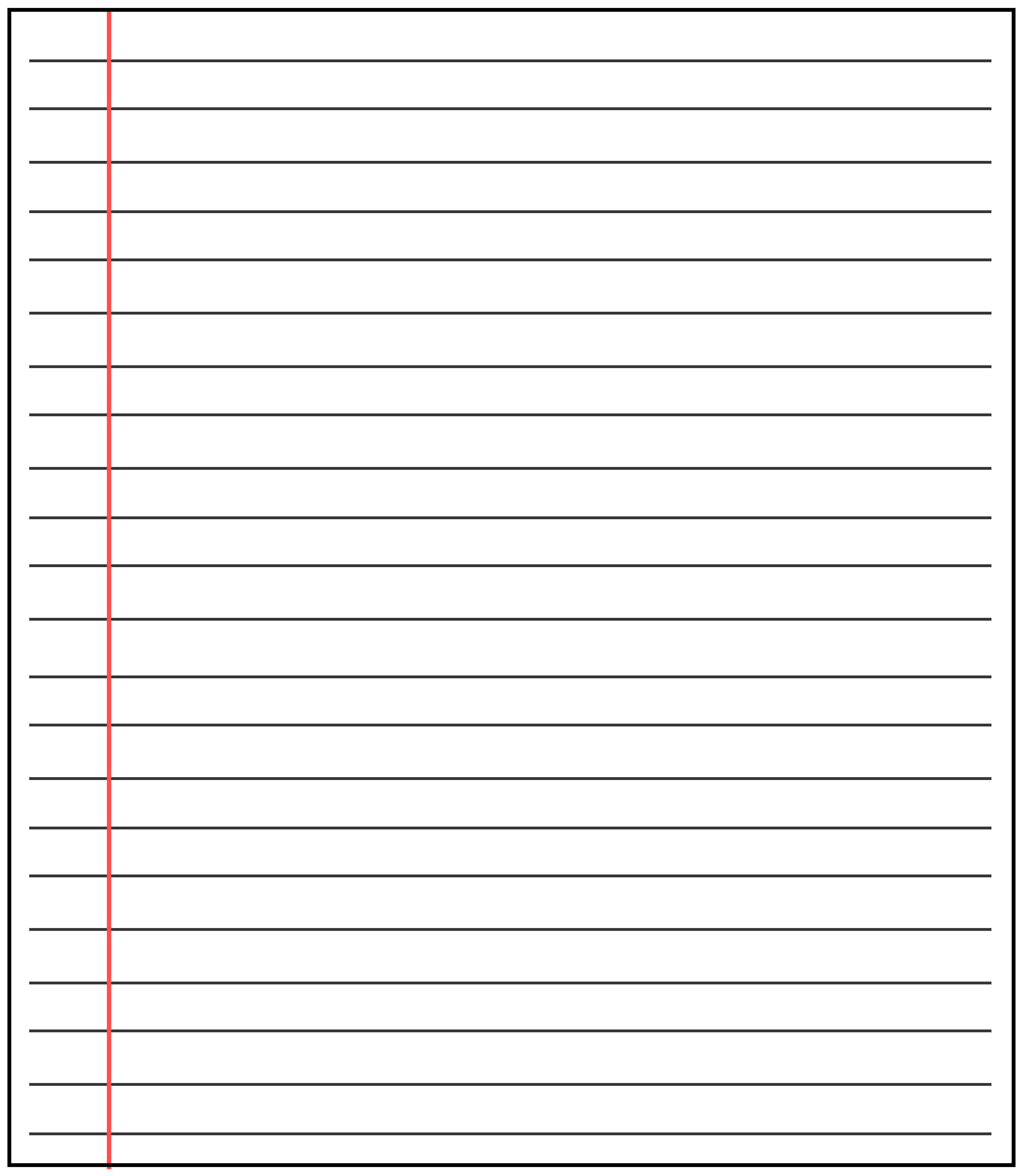 20+ Free Printable Blank Lined Paper Template In Pdf & Word With Microsoft Word Lined Paper Template