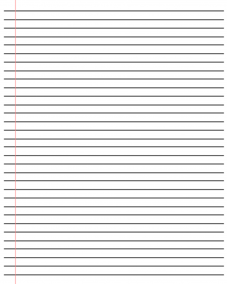 20+ Free Printable Blank Lined Paper Template In Pdf & Word with Ruled ...