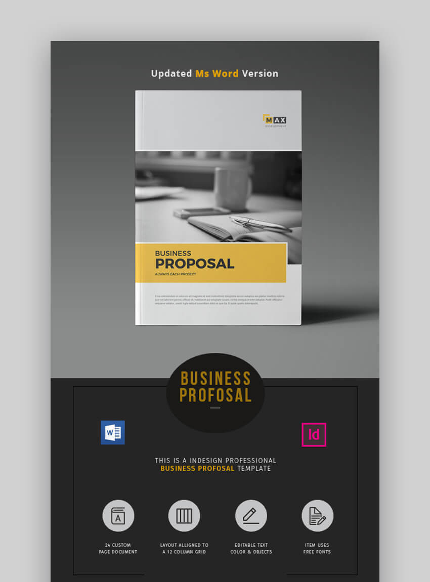 20 Ms Word Business Proposal Templates To Make Deals In 2019 In Free Business Proposal Template Ms Word