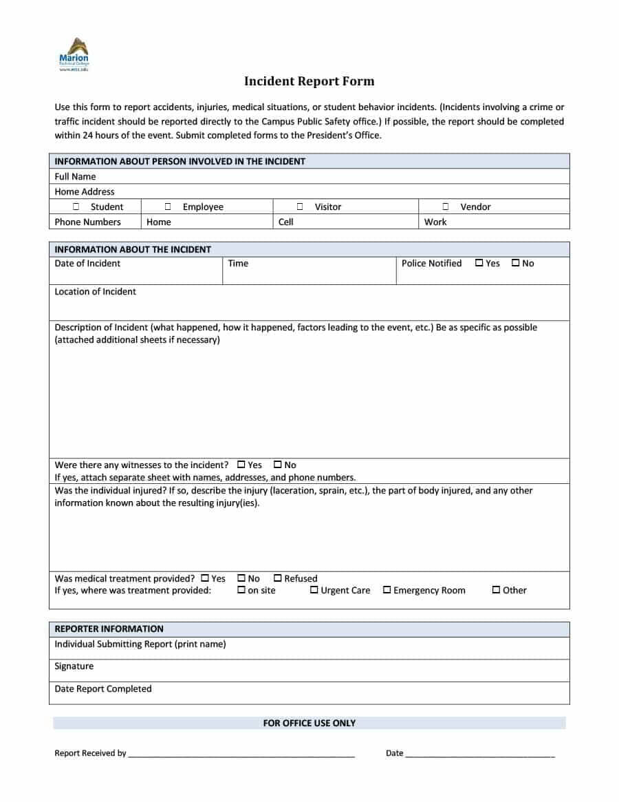 20+ Police Report Template & Examples [Fake / Real] ᐅ Inside Blank Police Report Template