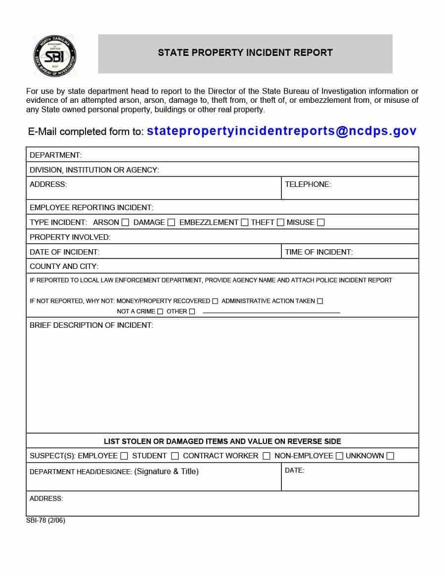 20+ Police Report Template & Examples [Fake / Real] ᐅ With Police Incident Report Template