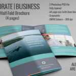 20 Single Fold Brochure Templates Intended For Half Page Brochure Template