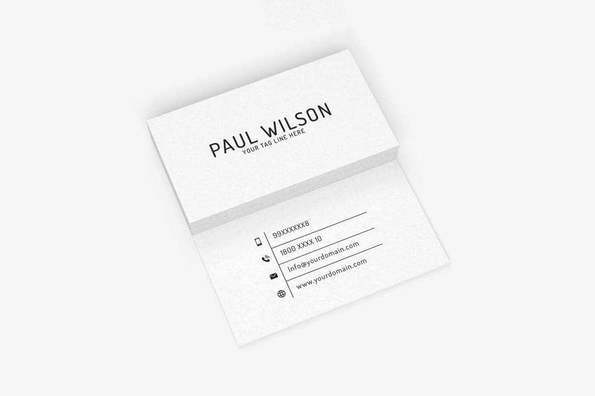 200 Free Business Cards Psd Templates – Creativetacos For Business Card Size Psd Template