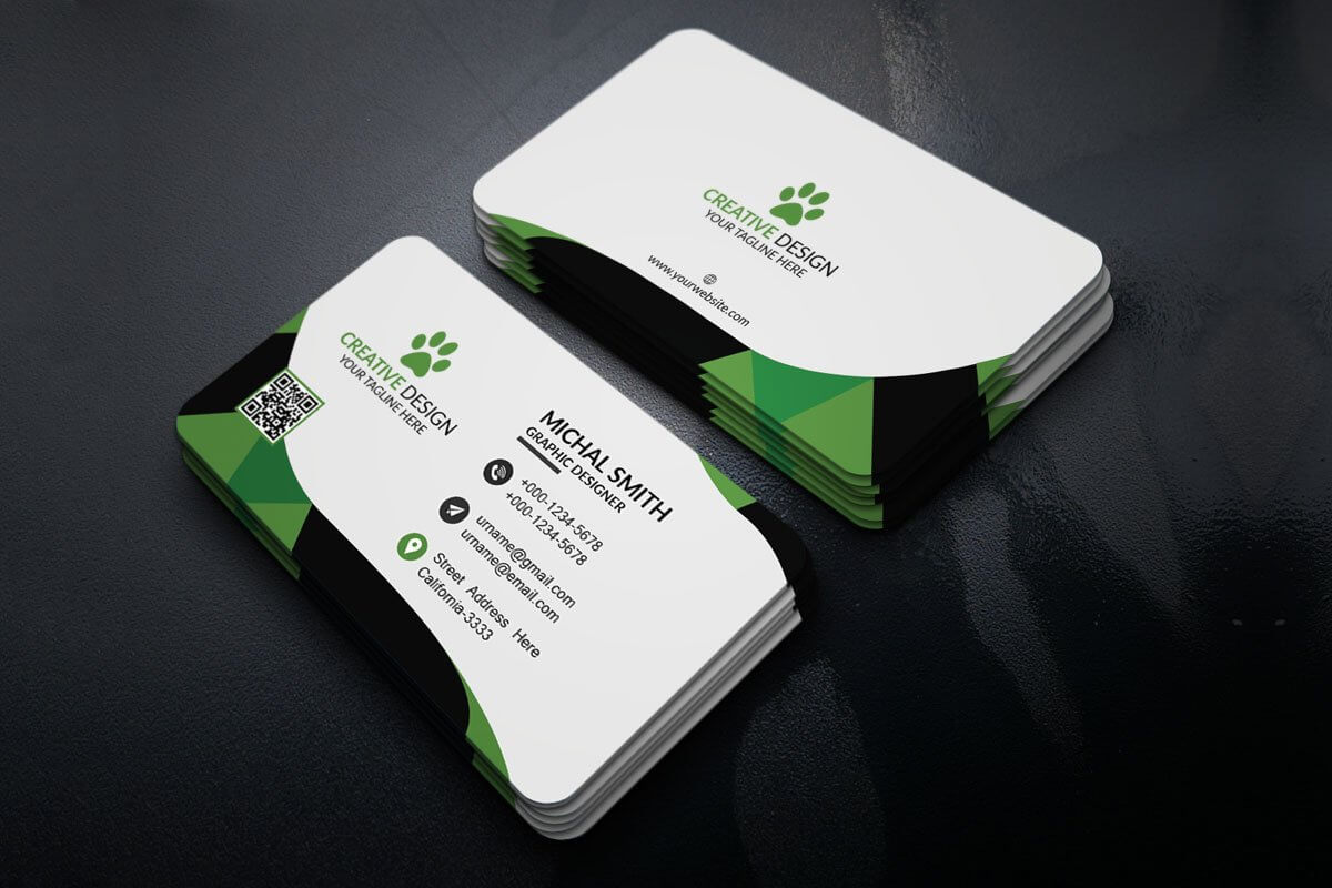 200 Free Business Cards Psd Templates – Creativetacos For Free Personal Business Card Templates
