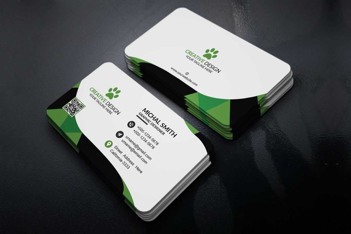 200 Free Business Cards Psd Templates – Creativetacos In Name Card Template Psd Free Download