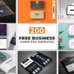 200 Free Business Cards Psd Templates – Creativetacos Inside Free Bussiness Card Template