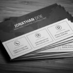 200 Free Business Cards Psd Templates – Creativetacos Intended For Black And White Business Cards Templates Free