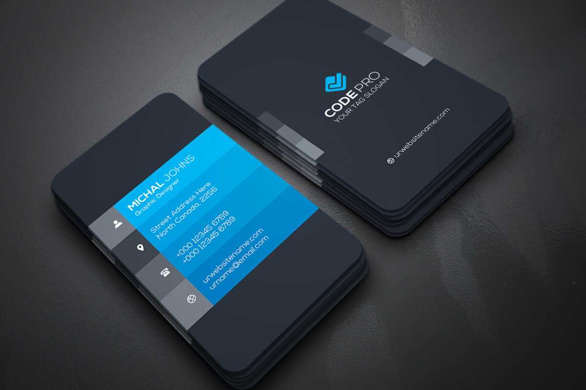 200 Free Business Cards Psd Templates – Creativetacos With Regard To Photoshop Name Card Template