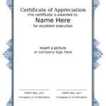 2019 Award Certificate – Fillable, Printable Pdf & Forms Intended For Farewell Certificate Template