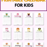 2019 Free Printable Calendar For Kids ('cause Children Love Throughout Blank Calendar Template For Kids