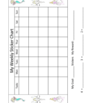 2019 Sticker Charts – Fillable, Printable Pdf & Forms | Handypdf Intended For Blank Reward Chart Template