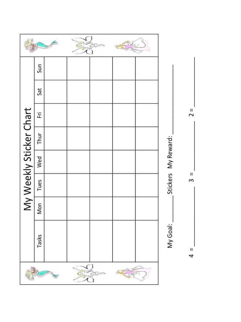 2019 Sticker Charts – Fillable, Printable Pdf & Forms | Handypdf Intended For Blank Reward Chart Template