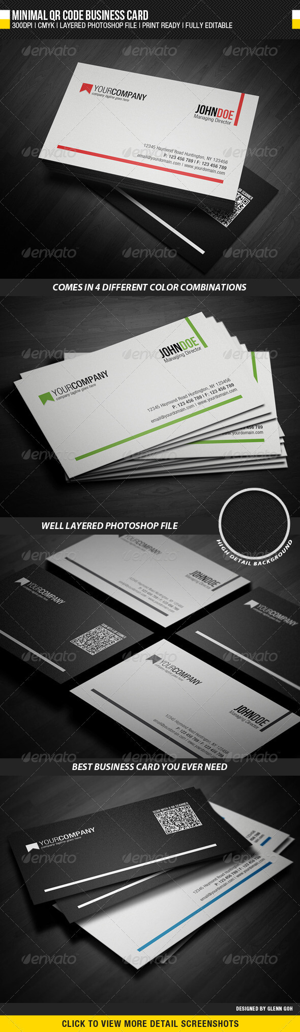 2019's Best Selling Business Card Templates & Designs In Qr Code Business Card Template