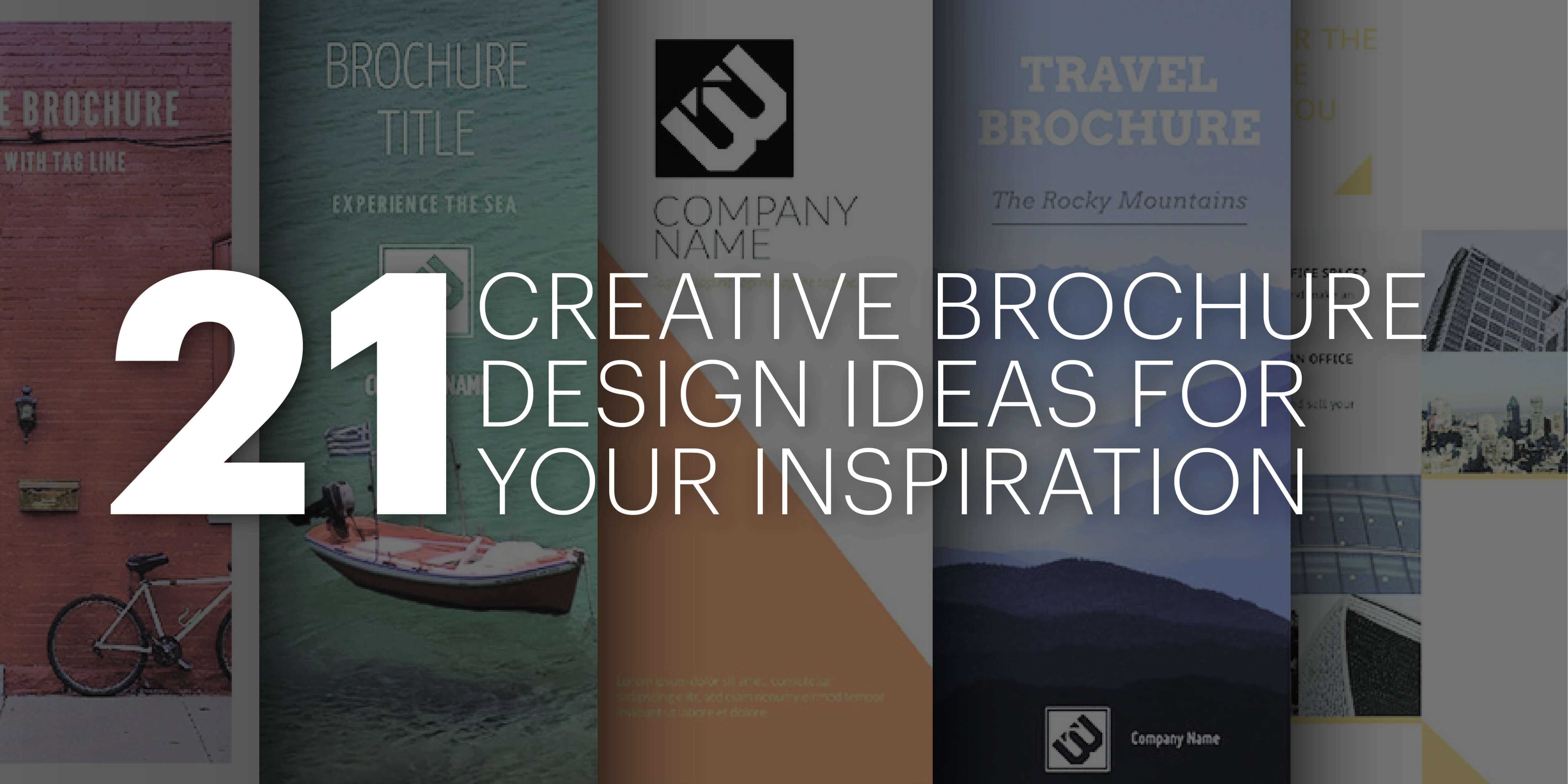 21 Creative Brochure Cover Design Ideas For Your Inspiration In E Brochure Design Templates