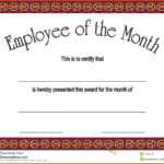 21 Images Of Employe Of The Month Template | Unemeuf Throughout Employee Of The Month Certificate Template With Picture