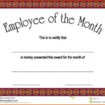 21 Images Of Employe Of The Month Template | Unemeuf With Employee Of The Month Certificate Template