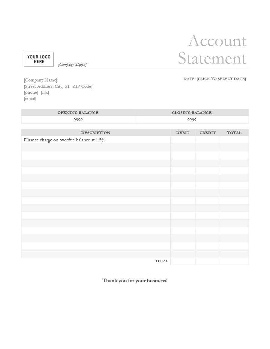 23 Editable Bank Statement Templates [Free] ᐅ Template Lab Pertaining To Credit Card Statement Template Excel