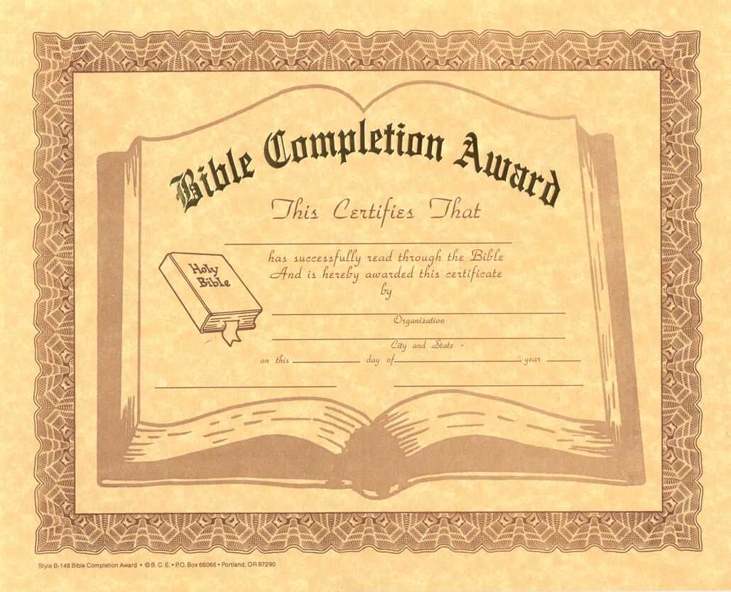 23 Images Of Berg Christian Certificates Template Within Christian Certificate Template