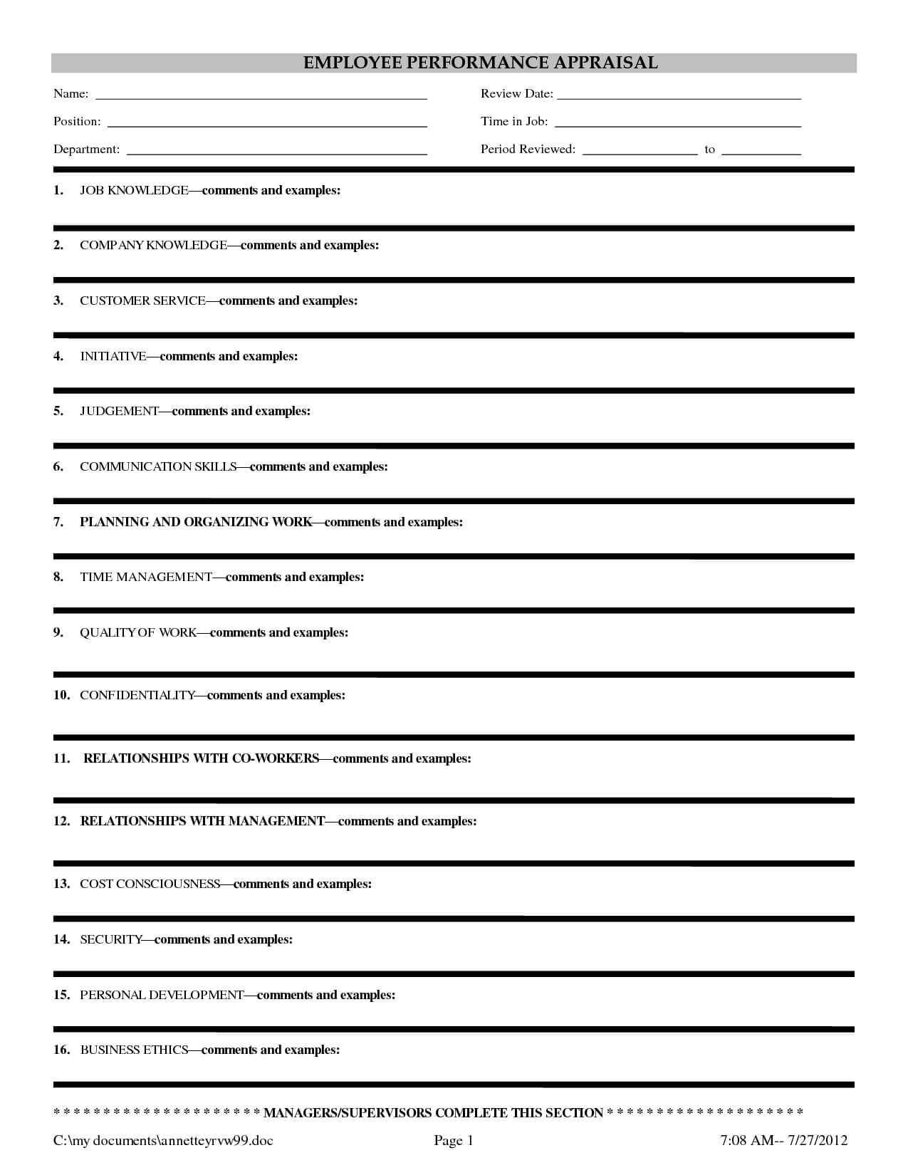 24 Images Of Evaluation Matrix Template Blank | Nategray In Blank Evaluation Form Template