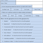 24 Images Of Instructor Teacher Feedback Form Template In Student Feedback Form Template Word