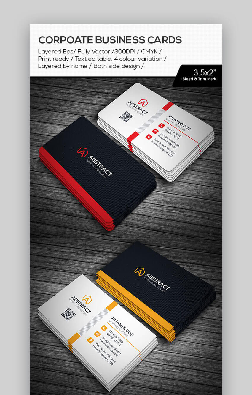 24 Premium Business Card Templates (In Photoshop Inside Professional Name Card Template