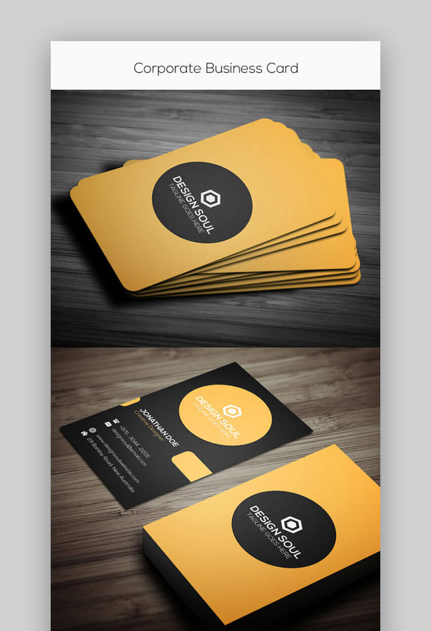 24 Premium Business Card Templates (In Photoshop Intended For Visiting Card Templates For Photoshop