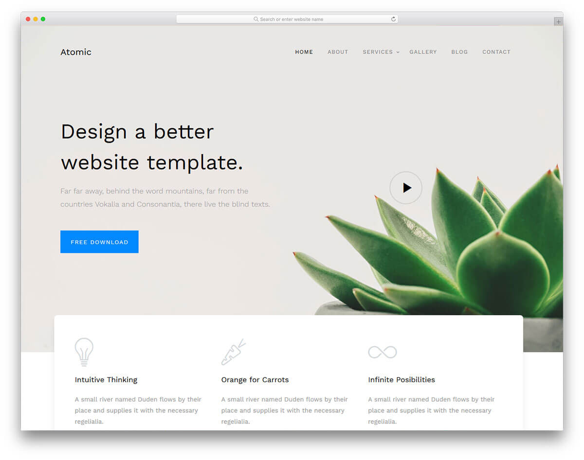 25+ Best Free Simple Website Templates For All Famous Niches Throughout Blank Food Web Template